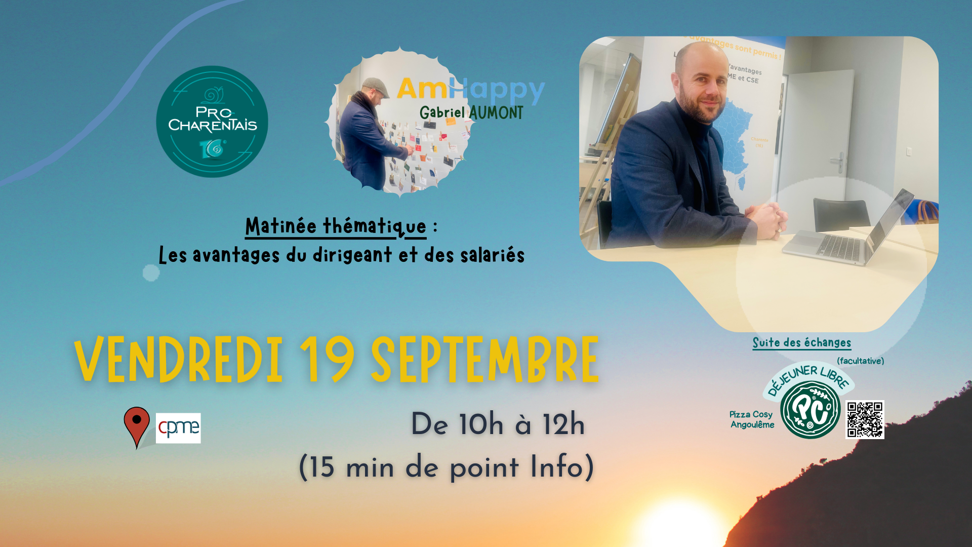 Rdv À VENIR ‘C’est la Rentrée à Pro Charentais ‘ Le Vendredi 19 Septembre à 10H00 !